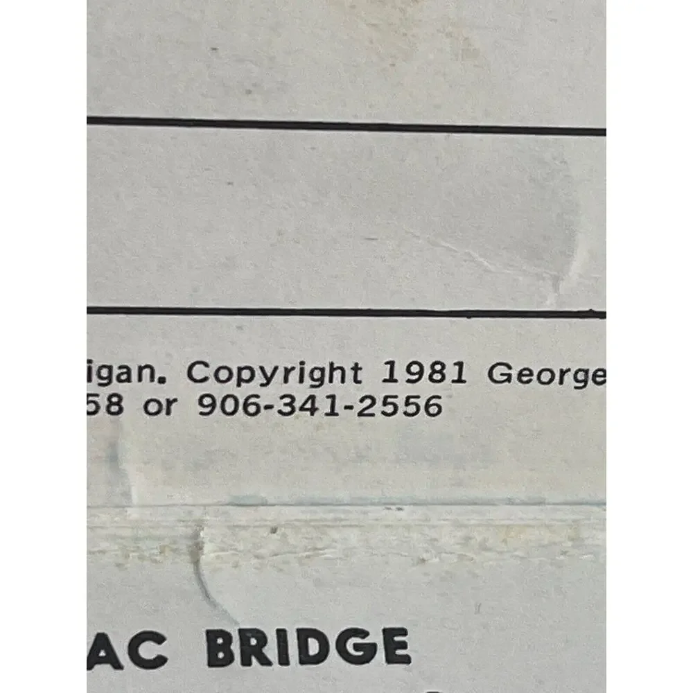 Vintage 1981 Accordion Postcards Mackinac Bridge Michigan 6 Double Sided Cards